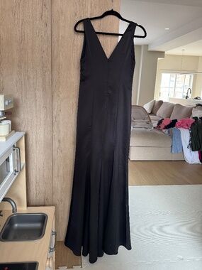 Silk black gown